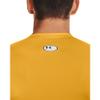 Under Armour Men's Armour HeatGear Compression Long-Sleeve T-Shirt , Steeltown Gold (750)/Black, X-Large view 4