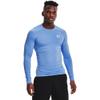 Under Armour Men's Armour HeatGear Compression Long-Sleeve T-Shirt , Carolina Blue (475)/White, Medium view 1