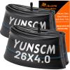 2-PCS 26x4 Heavy Duty E-Bike Tubes 26x4.0 AV32mm (89/102-559) Inner Tubes 26" x 4.0" Compatible with 26x3.5/4.0 E-Bike Bicycle Fat Tire Tubes Schrader Valve view 1