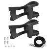 Bike Toe Clip, Adjustable Pliable Plastic Black Bike Pedal Adjustable Straps, for Bike Lovers