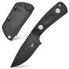 Eafengrow EF121 EDC Fixed Blade Knife D2 Blade Steel G10 Handle with Kydex Sheaths for Outdoor Activities Camping (Black) view 1
