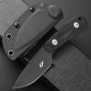 Eafengrow EF121 EDC Fixed Blade Knife D2 Blade Steel G10 Handle with Kydex Sheaths for Outdoor Activities Camping (Black) view 2