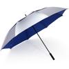 G4Free 72 Inch Huge Golf Umbrella UV Protection Auto Open Windproof Umbrella Oversized Extra Large Vented Double Canopy for Family (Silver/Blue) view 1