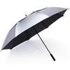 G4Free 72 Inch Huge Golf Umbrella UV Protection Auto Open Windproof Umbrella Oversized Extra Large Vented Double Canopy for Family (Silver/Black) view 1
