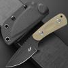 Eafengrow EF121 EDC Fixed Blade Knife D2 Blade Steel G10 Handle with Kydex Sheaths for Outdoor Activities Camping (Desert) view 2