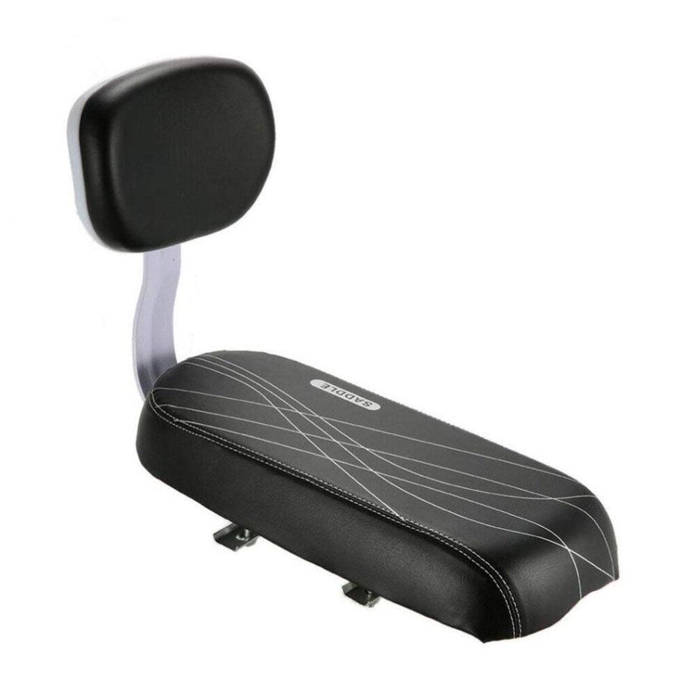 BESPORTBLE 1pc Leather Bike Rear Seat Backrest Soft Pu Cushion for Comfortable Cycling for and Boys and Girls Accessory for