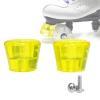 VNAKER PU Rubber Roller Skate Toe Stoppers 1 Pair with Screws (Yellow) view 2