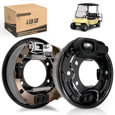 10L0L Brake Assembly for Club Car, Complete Left & Right Rear Brakes Compatible with Club Car DS/Precedent 1995-Up & Tempo 2018-Up, Golf Cart Brake Cluster Kit, Replaces OEM 101823301 103380202