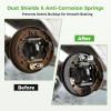 10L0L Brake Assembly for Club Car, Complete Left & Right Rear Brakes Compatible with Club Car DS/Precedent 1995-Up & Tempo 2018-Up, Golf Cart Brake Cluster Kit, Replaces OEM 101823301 103380202 view 4