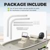 ECOTRIC One Pair Boat Trailer Square Guide On Poles Aluminum 1 1/2" Square 46" Tall Pair view 3