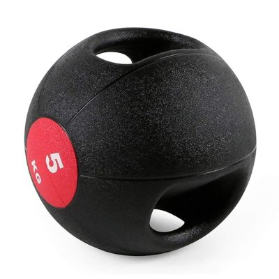 Medicine Balls AGYH Binaural, Rubber Gravity Ball, Core Training Muscle Training Fitness Ball for Home and Gym, 3KG/4KG/5KG/6KG/7KG/8KG/9KG/10KG (Size : 5kg/11lb)