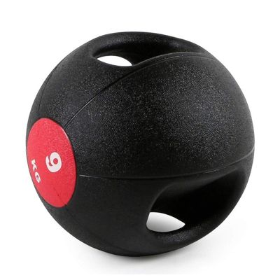 Medicine Balls AGYH Binaural, Rubber Gravity Ball, Core Training Muscle Training Fitness Ball for Home and Gym, 3KG/4KG/5KG/6KG/7KG/8KG/9KG/10KG (Size : 9kg/19.8lb)