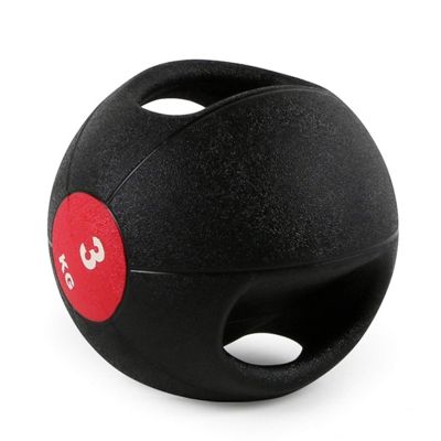 Medicine Balls AGYH Binaural, Rubber Gravity Ball, Core Training Muscle Training Fitness Ball for Home and Gym, 3KG/4KG/5KG/6KG/7KG/8KG/9KG/10KG (Size : 3kg/6.6lb)