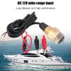 LED Boat Drain Plug Light, 12W 1/2" NPT Waterproof Blue Underwater Fishing Light Built-in Voltage Control, Submersible Fishing Light with High Brightness for Dock Party, Diving, Night Cruising view 2