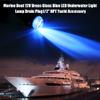 LED Boat Drain Plug Light, 12W 1/2" NPT Waterproof Blue Underwater Fishing Light Built-in Voltage Control, Submersible Fishing Light with High Brightness for Dock Party, Diving, Night Cruising view 3