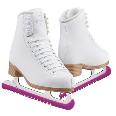 Jackson Classic 200 Womens/Girls Figure Ice Skates/JUST LAUNCHED NOV 2020, Medium Width, Children's Size 12 with Centipede Skate Guard