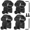 1'' Scope Rings, LONSEL 2Pcs High Profile & 2Pcs Medium Profile 1 Inch Scope Mount Rings for Picatinny Rail - Pack of 4 view 1