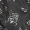 Capelli New York Ladies Mid Length Trench Rain Jacket with Removable Hood Floral Paisley Black Combo XL view 3