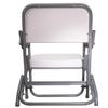 Pactrade Marine Folding Deck Chair Boat Seat (Grey Stripes) - UV Resistant Vinyl Anodized Aluminum - Portable Weather-Resistant Seating for Boating, Camping, and Other Outdoor Adventures view 3