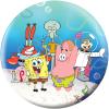 On The Ball Bowling Spongebob Group on Sand Undrilled Bowling Ball view 1