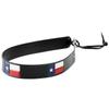 Austin Accent Inc. Leather Texas Flag Hat Band Black view 1