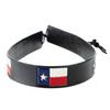 Austin Accent Inc. Leather Texas Flag Hat Band Black view 2