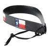 Austin Accent Inc. Leather Texas Flag Hat Band Black view 3