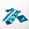 a.x.n.y 4 Piece Formal Vest Set Combo with Tuxedo Vest, Tie, Bow Tie, and Handkerchief Turquoise view 3