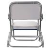 Pactrade Marine Folding Deck Chair Boat Seat (Blue Stripes) - UV Resistant Vinyl Anodized Aluminum - Portable Weather-Resistant Seating for Boating, Camping, and Other Outdoor Adventures view 3