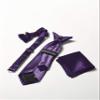 AXNY Boys 4 Piece Formal Vest Combo with Tuxedo Tie, Bow and Handkerchief Business Suit Pants Set, Purple, 6 Months US view 3