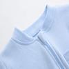 GLEAMING GRAIN Baby Boys Sleep and Play Blue 3 Months Baby Cotton Sleeper Zip Front Footed Pajamas Blue 0-3 Months view 4
