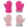 American Trends 2 Pairs Toddler Mittens Unisex Lined Fleece Gloves Winter Warm kids Mitten for Baby Boys and Girls, Rose Red&pink, L(Fits 2-4 years) view 1