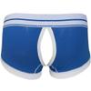 JEEYJOO Men's Sexy Buckled Pouch Boxer Briefs Low Rise Hipster Underwear Sleepwear Blue Small view 3