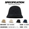 Croogo Floppy Bucket Hat Travel Beach Summer Cap Solid Color Packable Fishing Hat UV Protection Safari Sun Hat,Black-GD69 view 4