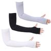 Bacophy 3 Pairs Arm Sleeves with Thumb Holes Women Men UV Protection Cooling, UPF 50 Compression Long Arm Cover view 1