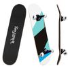 WhiteFang Skateboards for Beginners, Complete Skateboard 31 x 7.88, 7 Layer Canadian Maple Double Kick Concave Standard and Tricks Skateboards for Kids and Beginners (Simple Color) view 1
