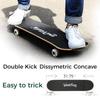 WhiteFang Skateboards for Beginners, Complete Skateboard 31 x 7.88, 7 Layer Canadian Maple Double Kick Concave Standard and Tricks Skateboards for Kids and Beginners (Simple Color) view 3