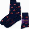 AUSCUFFLINKS Strawberry Cake Socks For Him | Cake Lover Fun Socks Gift for Her | Sweet Tooth Happy Gift Socks Sweettooth Quirky Novelty Present for Dad | Socks for Mum (STRAWBERRY CAKE) view 1