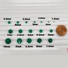 0.04-0.06 Cts of 2.50x2.50 mm AAA Round Lab Created Emerald (1 pc) Loose Gemstone view 3