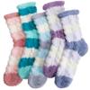Anlisim Fuzzy Socks for Women, Soft Comfy Cozy Fluffy Thick Winter Warm Fleece Slipper Socks (5-9, Wide Stripe) view 1