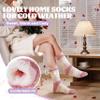 Anlisim Fuzzy Socks for Women, Soft Comfy Cozy Fluffy Thick Winter Warm Fleece Slipper Socks (5-9, Wide Stripe) view 2