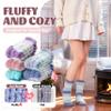 Anlisim Fuzzy Socks for Women, Soft Comfy Cozy Fluffy Thick Winter Warm Fleece Slipper Socks (5-9, Wide Stripe) view 3