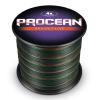 Procean 100% PE 4 & 8 Strands Braided Fishing Line, 6-300 LB Sensitive Braided Lines, Super Performance and Cost-Effective (Camo Green, 15LB(6.8Kg) 0.18mm-328Yds) view 2