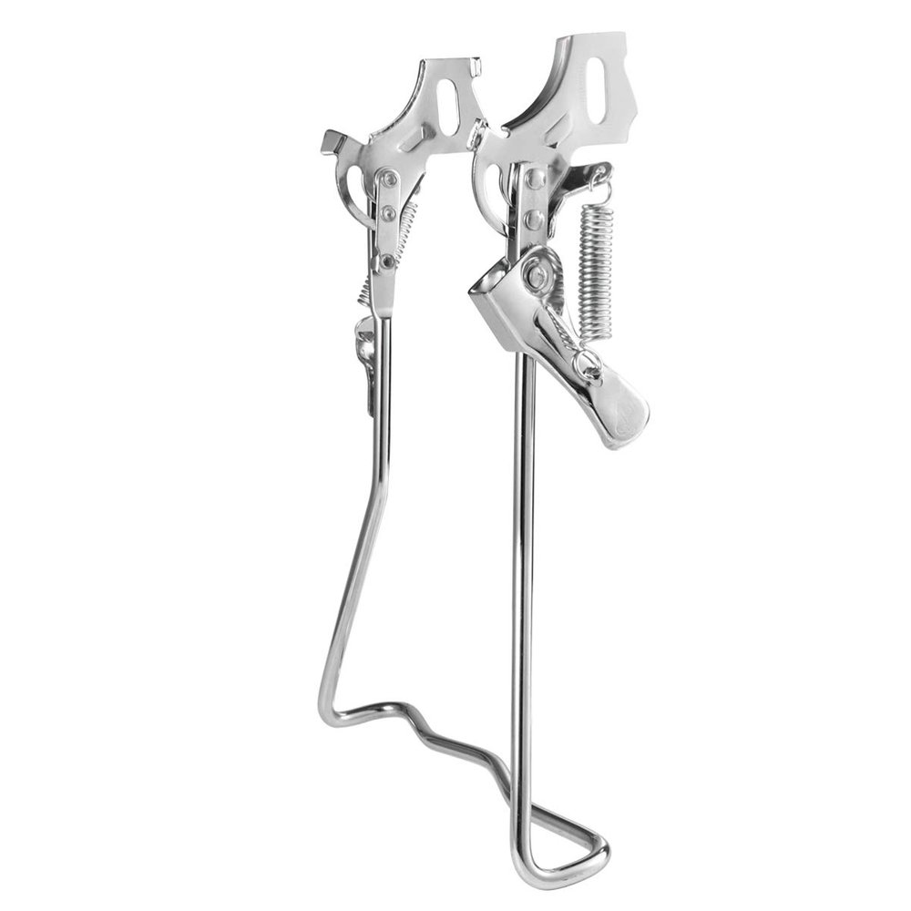 BESPORTBLE Bike Kickstand Adjustable Center Mount Double Stand Folding Bicycle Stand Support Rear Mount for Mountain Bike Bicycles Adult