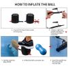 INPANY Peanut Ball - Anti Burst Exercise Ball for Labor Birthing, Physical Therapy for Kids, Core Strength, Flexible Seating, Home & Gym Fintness, Sensory Chair Wiggle Seat for Girls and Boys view 4