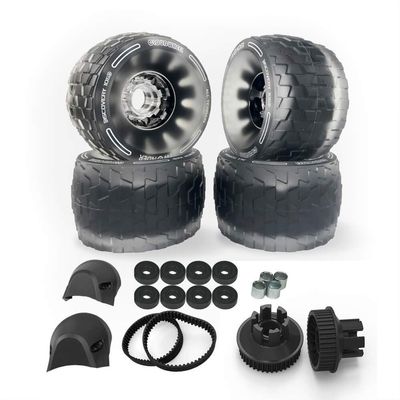 IWONDER Cloud Wheel Discovery 105mm/120mm for Exway Flex/Wave(44 Teeth) Boards Electric Skateboard Wheels and Pulley Conversion Kit