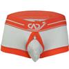 JEEYJOO Men's Sexy Buckled Pouch Boxer Briefs Low Rise Hipster Underwear Sleepwear Gray Small view 2