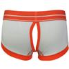 JEEYJOO Men's Sexy Buckled Pouch Boxer Briefs Low Rise Hipster Underwear Sleepwear Gray Small view 3