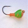 10 SPARKIE Blood Orange w/Green Blackfish Jigs Heads Tautog Tog Jig 1oz #110820 view 1