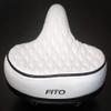 Fito Made in Taiwan, GS Beach Cruiser Comfort Retro City Bicycle Saddle Seat (White) view 4